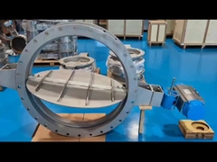 Valve de tuyauterie en acier inoxydable pour le contrôle des gaz de combustion à haute température dans les tuyaux de grand diamètre