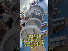 Valve papillon pour les conduits de ventilation de grand calibre