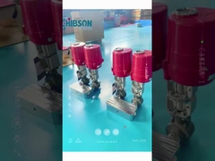 Vanne céramique électrique haute température à trois voies