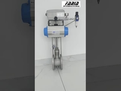 Vanne pneumatique pour gaz de combustion à haute température