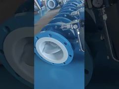 Vanne papillon revêtue de fluor