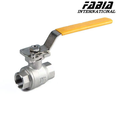 Valve à bille industrielle à deux pièces en acier inoxydable