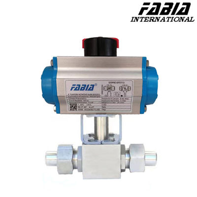 Valve à billes de soudage pneumatique à haute pression à double sens
