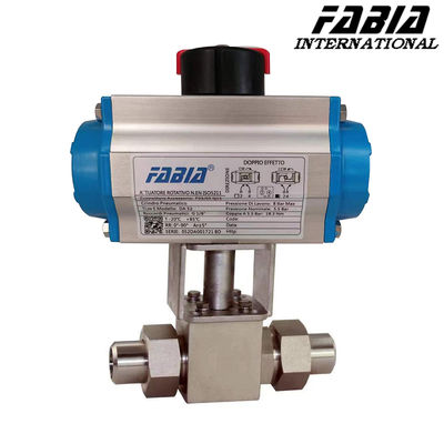 Valve à bille à pression ultra élevée Valve pneumatique à haute température