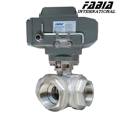 Valve à bille électrique à haute pression à 3 voies