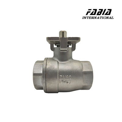Valve à bille électrique à haute pression à deux pièces pour une ouverture et une fermeture faciles avec fil interne