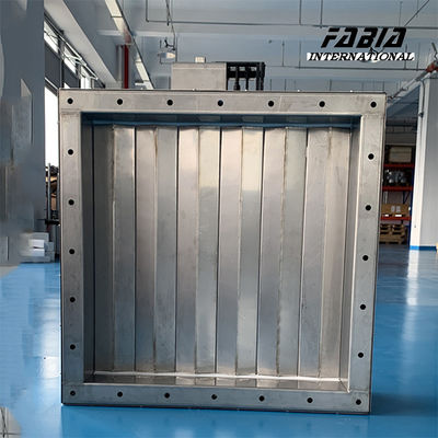 500*500 soupape à louve en acier inoxydable Contrôle précis du débit pour les systèmes de collecte et de filtration des poussières