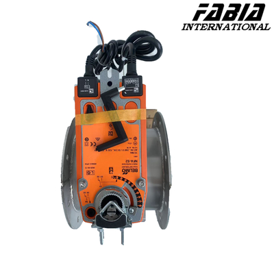 DN125 soupape à papillon électrique soupape électrique en acier au carbone