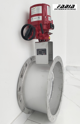 Ventilateur d'amortissement à papillon rond à commande électrique pour le contrôle du volume d'air